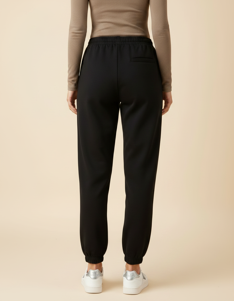 Pantalon Loose Noir - Molleton - vue 2