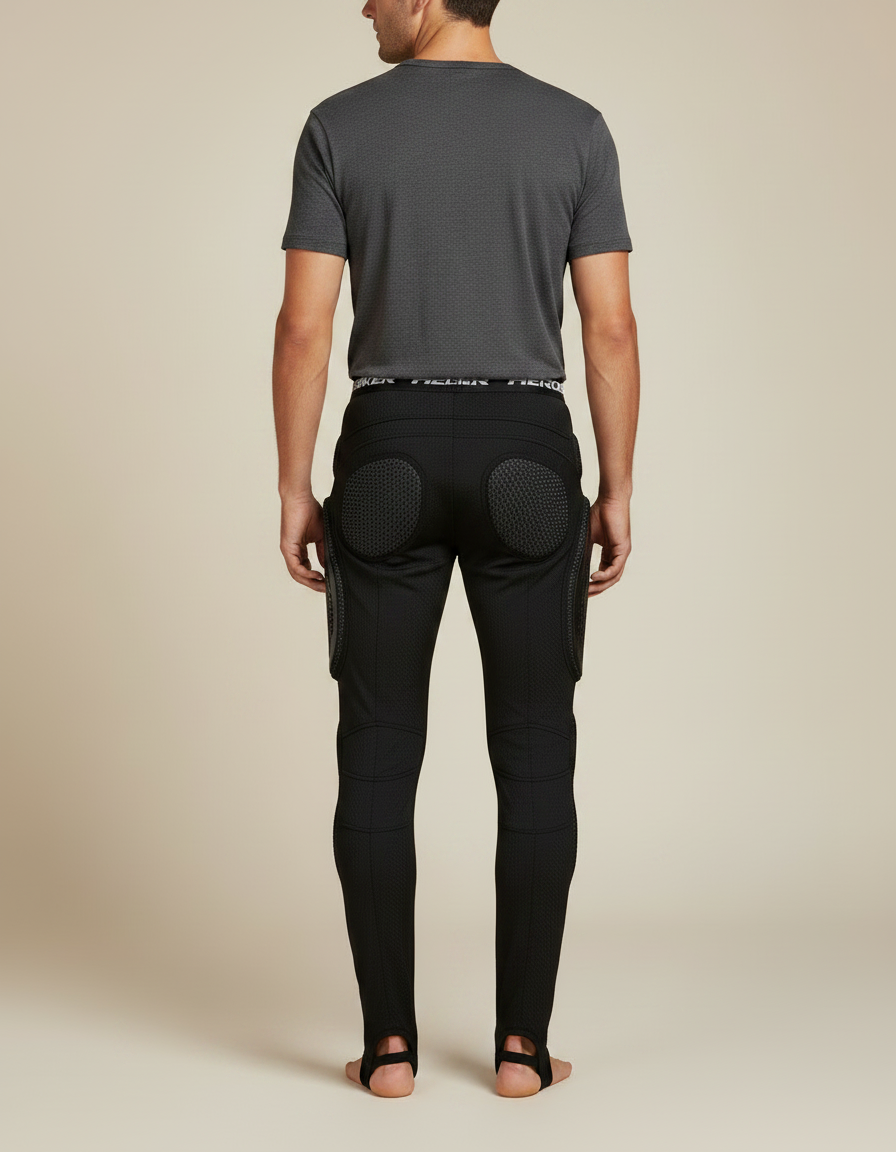 Pantalon Motocross Noir - Maille - vue 2