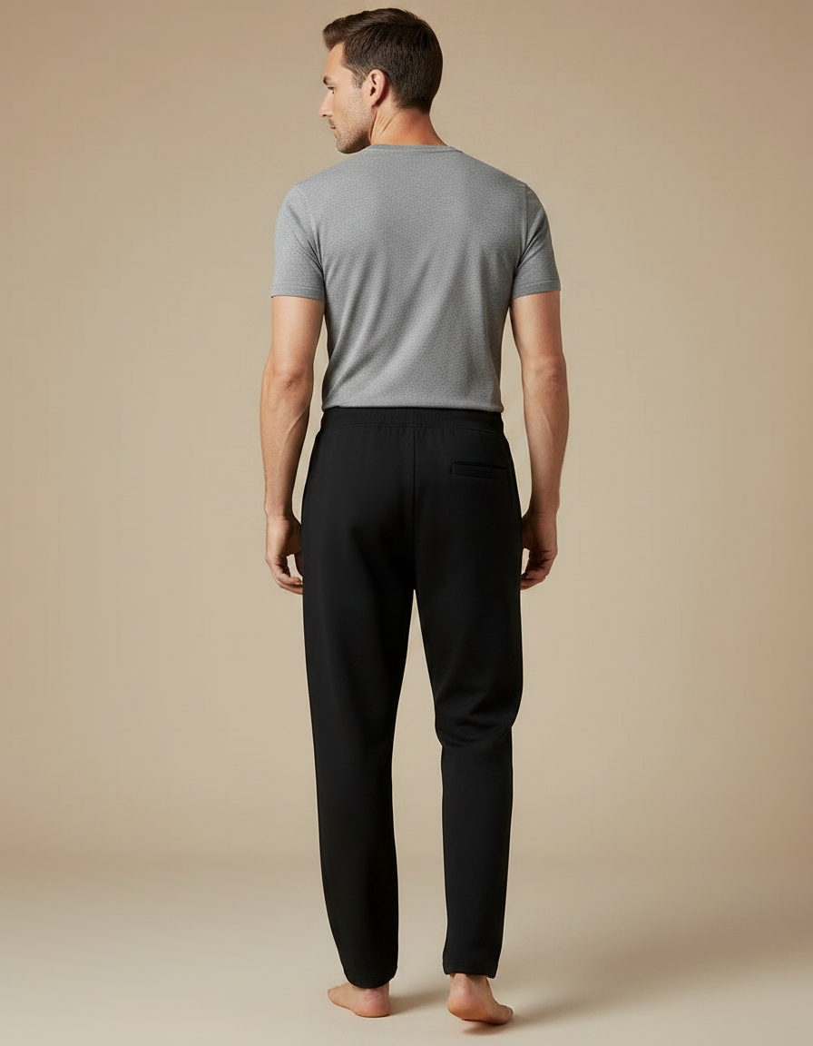 Pantalon Survetement Noir Homme - Molleton - vue 2