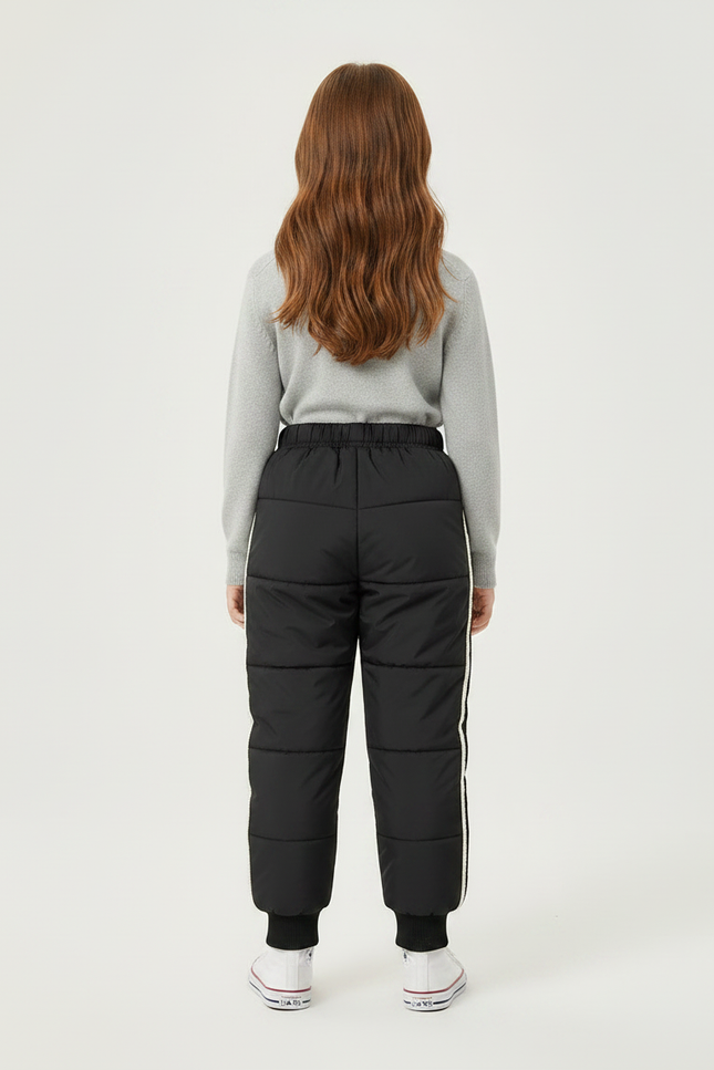 Pantalon Noir De Ski - Polyester - vue 2