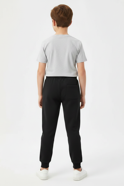 Pantalon Noir Garçon Spiderman Sport Jogger Coton - Molleton - vue 2