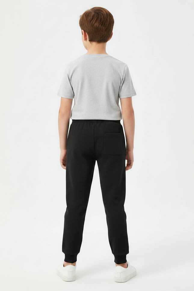 Pantalon Noir Garçon Spiderman Sport Jogger Coton - Molleton - vue 2