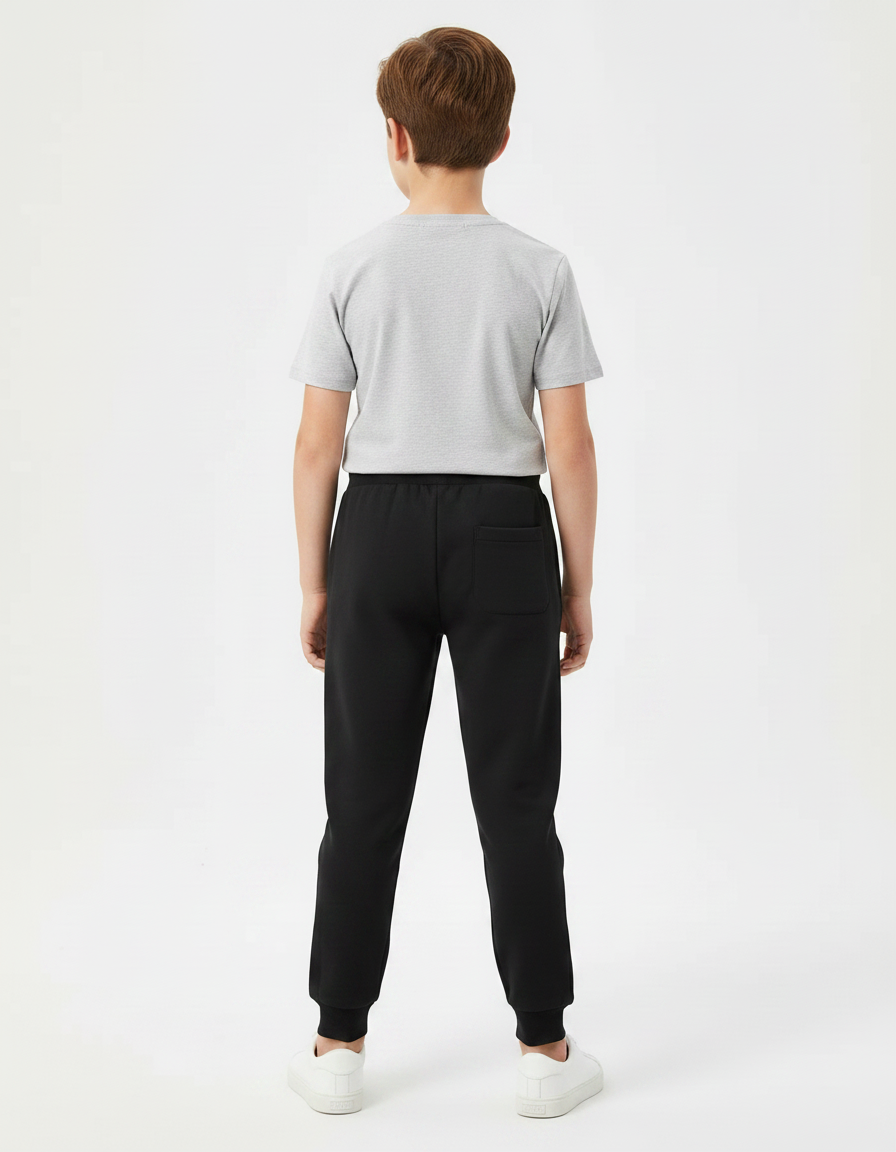 Pantalon Noir Garçon Spiderman Sport Jogger Coton - Molleton - vue 2