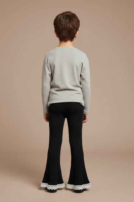 Pantalon Noir Cd01 - Maille - vue 2