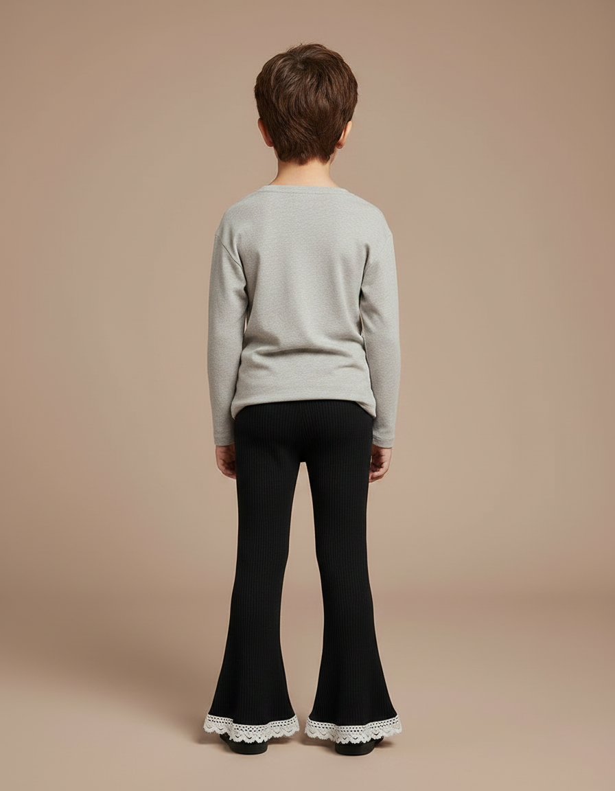 Pantalon Noir Cd01 - Maille - vue 2