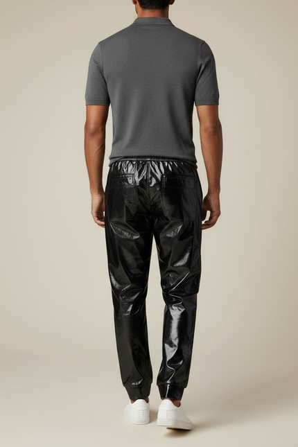 Pantalon Pvc Noir - Simili cuir - vue 2