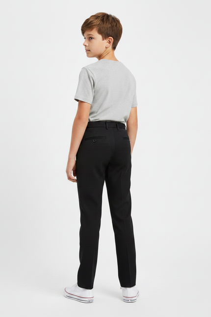 Pantalon Noir De Ville - Gabardine - vue 2