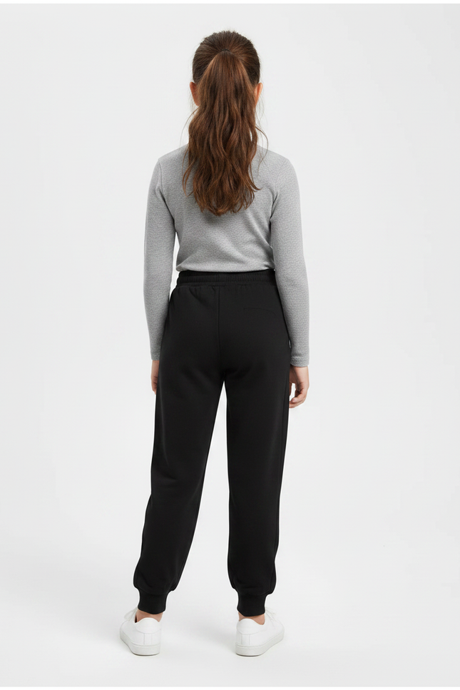 Pantalon Noir Unisexe Molletonné Jogging Confortable Sport - vue 2