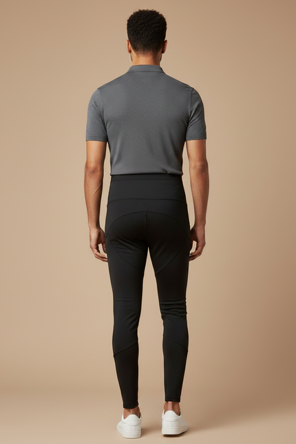 Pantalon Noir Skinny Sport Homme Ajusté - Polyester - vue 2