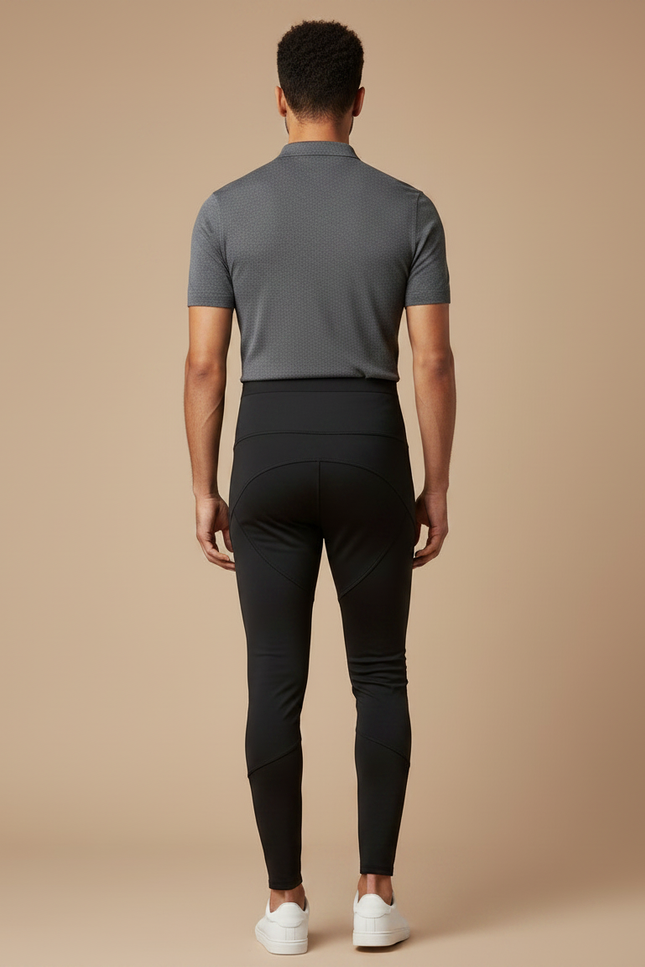 Pantalon Noir Skinny Sport Homme Ajusté - Polyester - vue 2