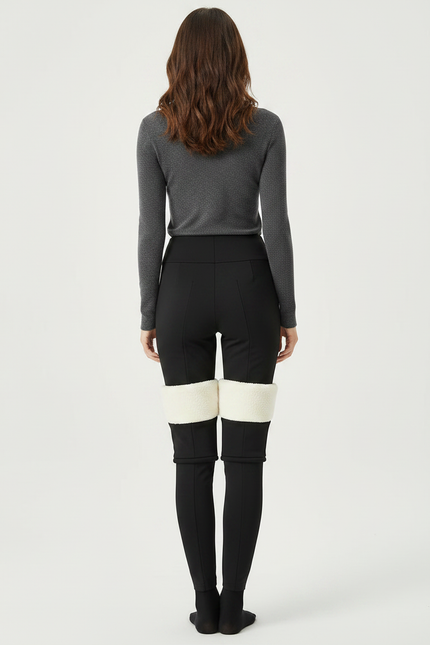 Pantalon Noir Extensible - Maille - vue 2
