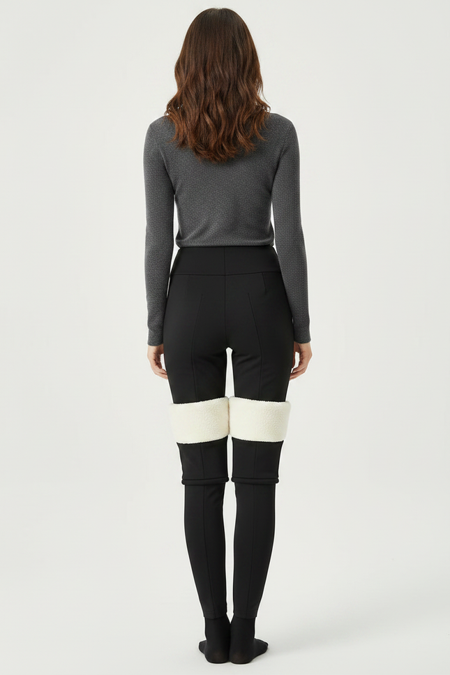 Pantalon Noir Extensible - Maille - vue 2