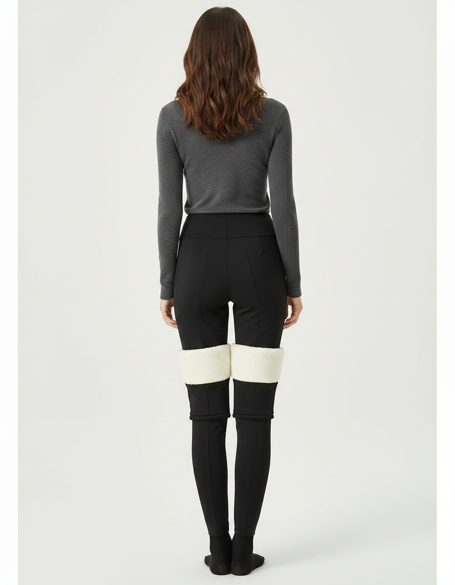 Pantalon Noir Extensible - Maille - vue 2