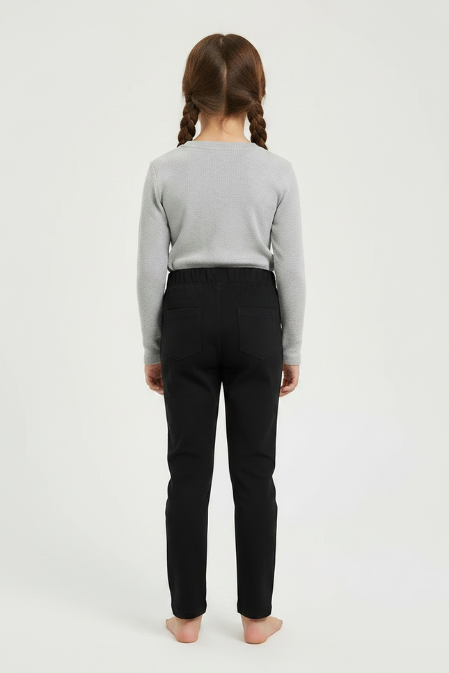 Pantalon Noir Avec Poche - Gabardine - vue 2