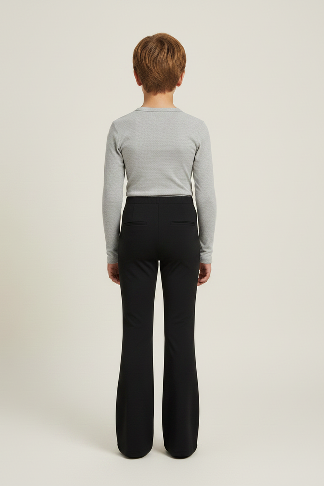 Pantalon Noir Évasé Fluide Enfant - Polyester - vue 2