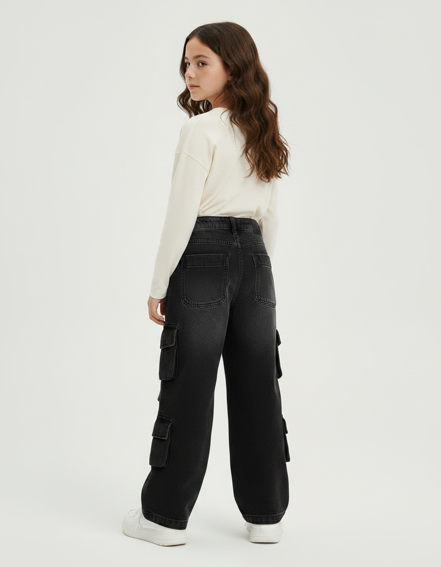 Pantalon Noir 533b - Jean - vue 2