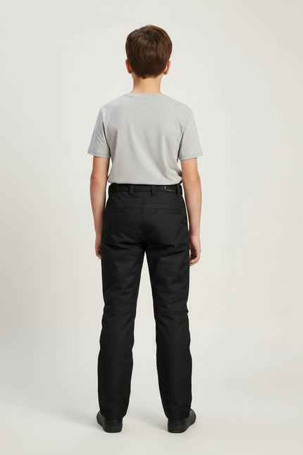 Pantalon Noir Enfant Sportif Imperméable Résistant Hiver - Polyester - vue 2
