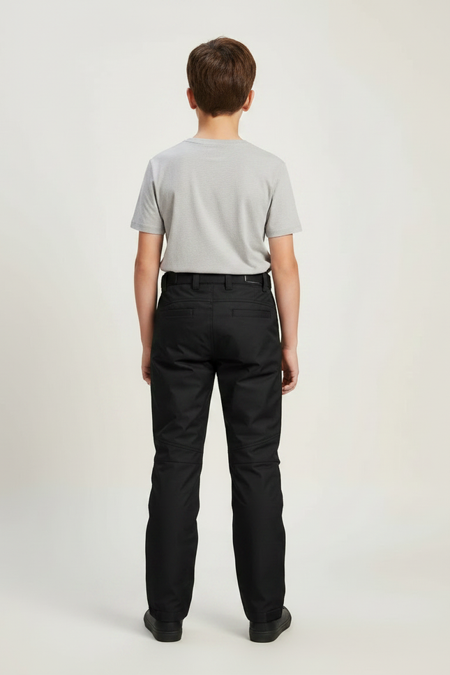 Pantalon Noir Enfant Sportif Imperméable Résistant Hiver - Polyester - vue 2