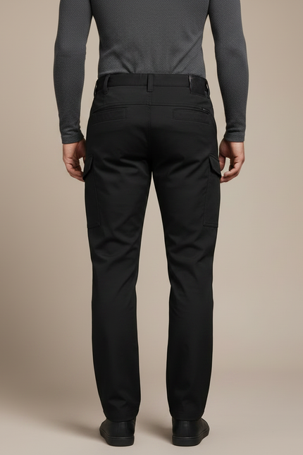 Pantalon Travail Noir - Gabardine - vue 2