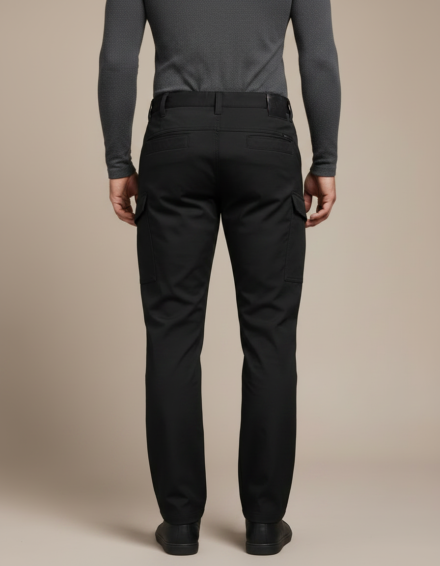 Pantalon Travail Noir - Gabardine - vue 2