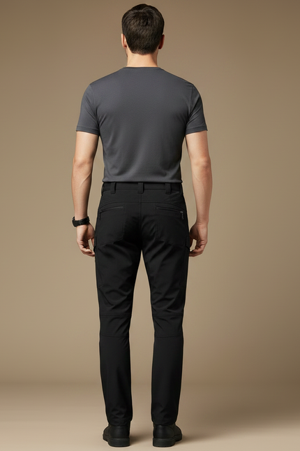 Pantalon Noir Militaire - Polyester - vue 2