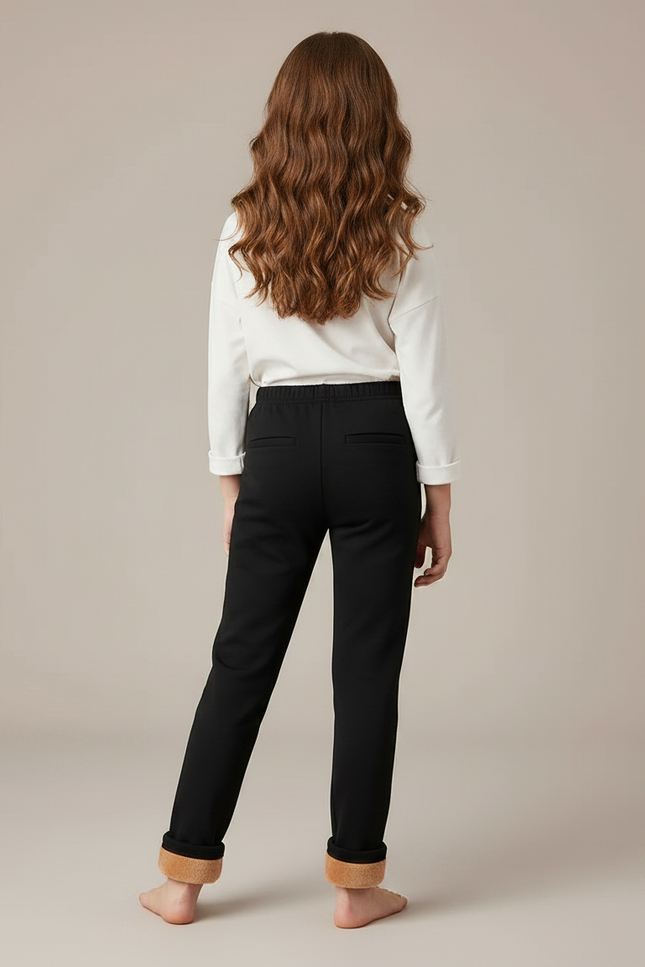 Pantalon Noir Ajusté - Molleton - vue 2