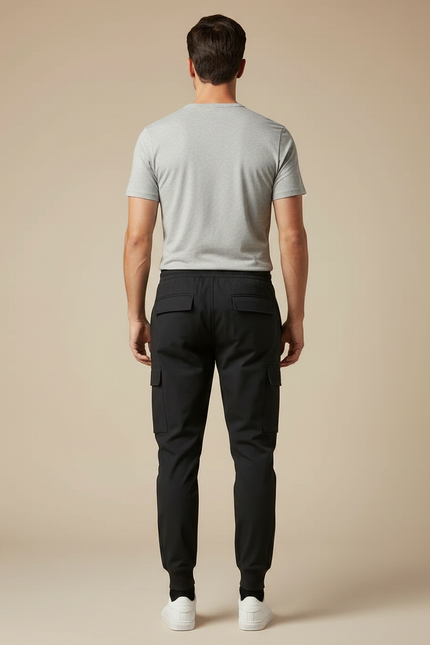 Pantalon Marche Noir - Polyester - vue 2