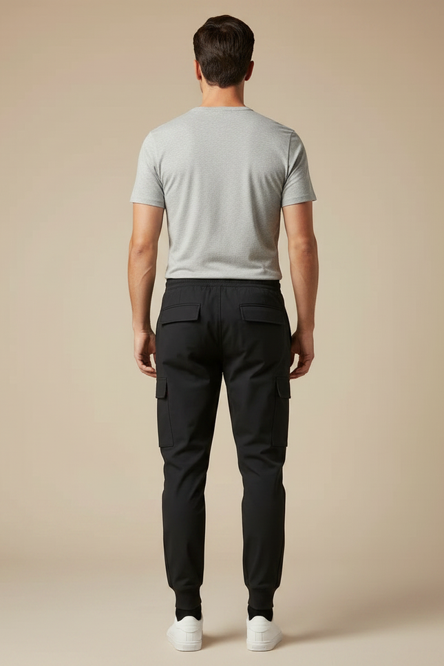 Pantalon Marche Noir - Polyester - vue 2