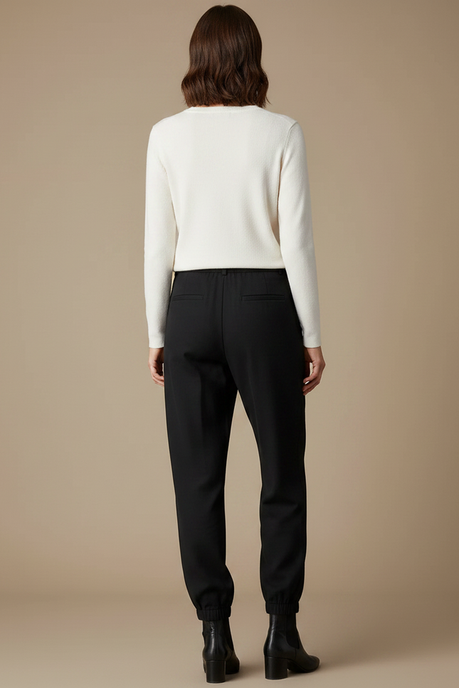 Pantalon Slouchy Noir - Polyester - vue 2