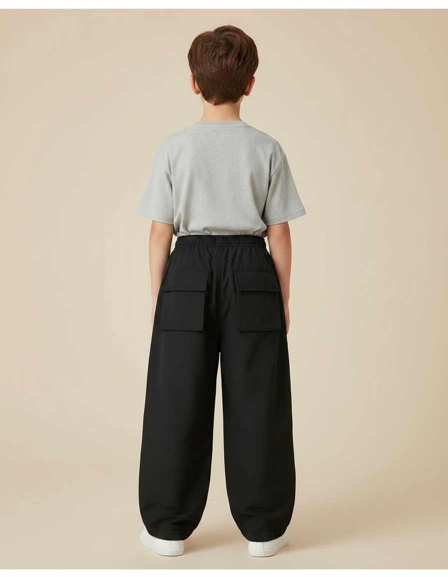 Pantalon De Travail Noir Multipoches - Polyester - vue 2