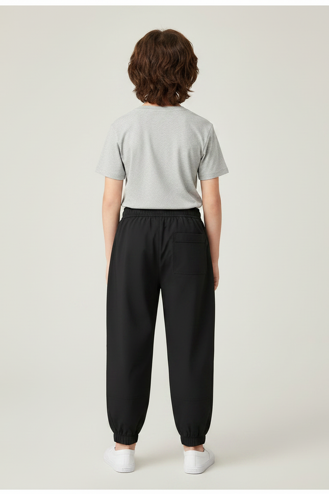 Pantalon Noir Sport Cargo Coton Décontracté Garçon - Polyester - vue 2