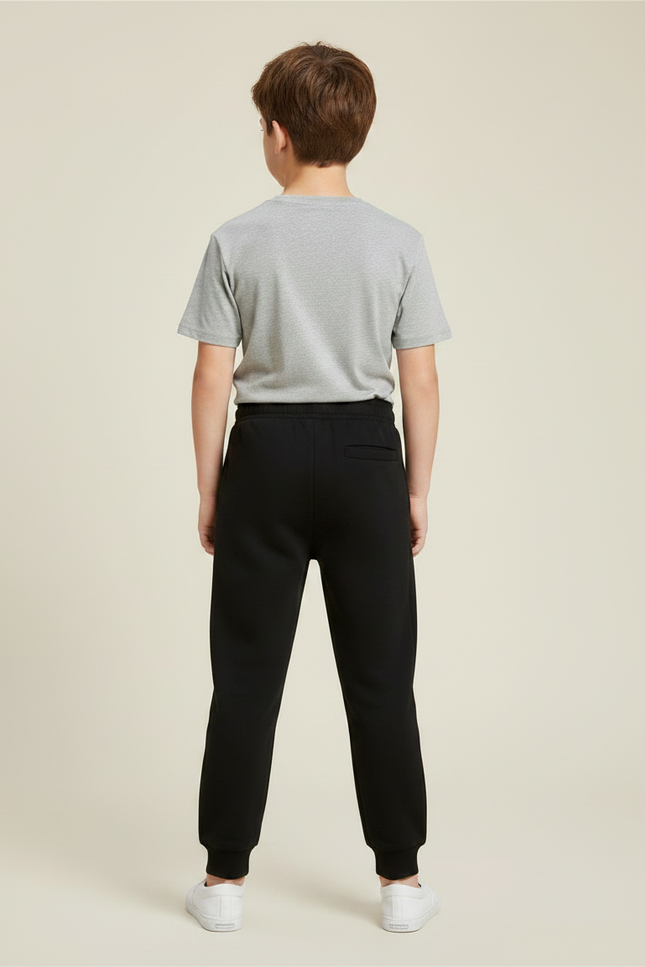Pantalon Noir Coton Confortable Décontracté Garçon - Molleton - vue 2