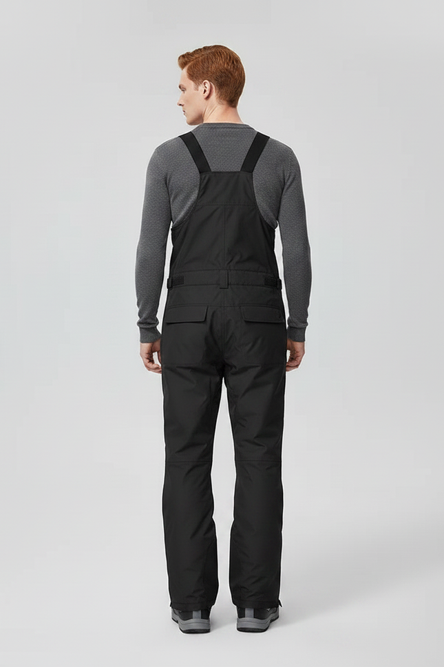 Pantalon Noir Salopette Ski Imperméable Homme - Polyester - vue 2