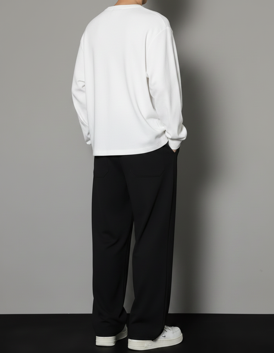 Pantalon Noir 2b0b - Polyester - vue 2