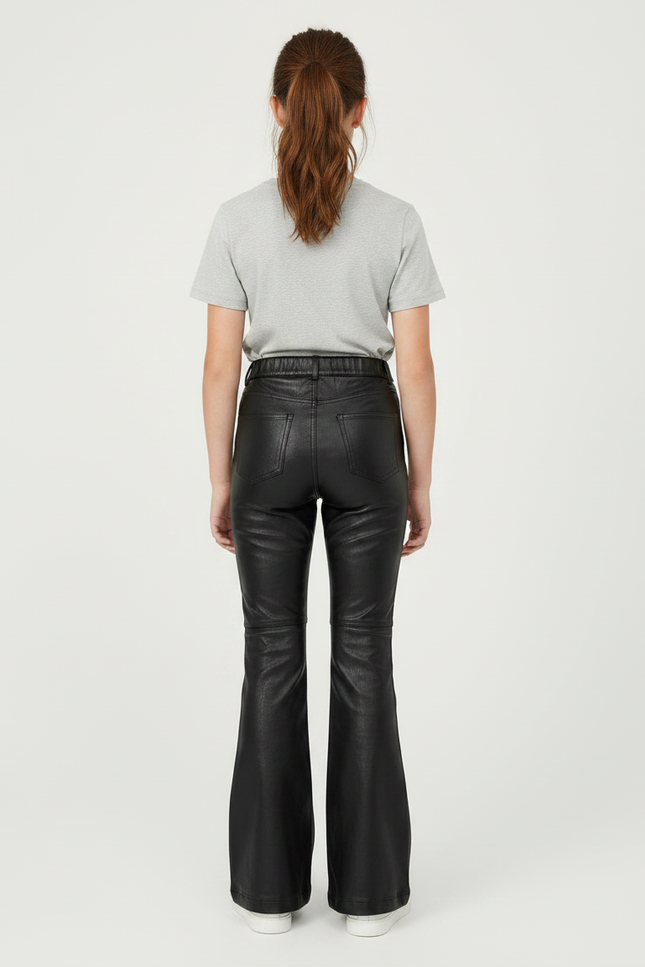 Pantalon Vernis Noir - Simili cuir - vue 2