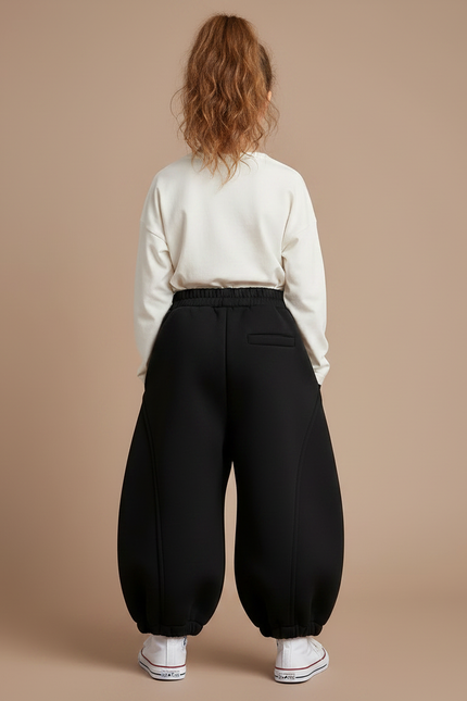 Pantalon Ballon Noir - Molleton - vue 2