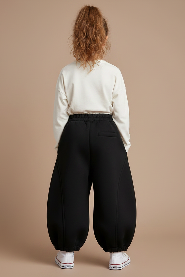 Pantalon Ballon Noir - Molleton - vue 2