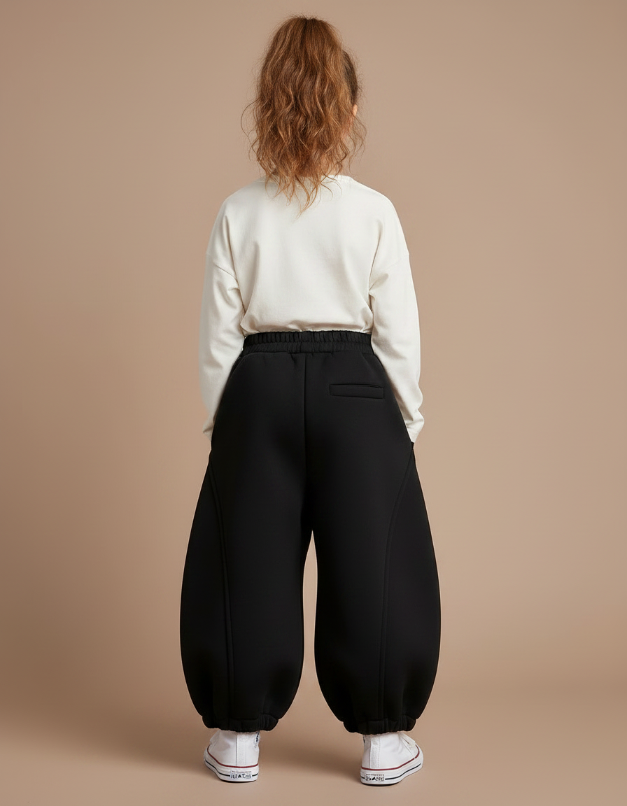 Pantalon Ballon Noir - Molleton - vue 2