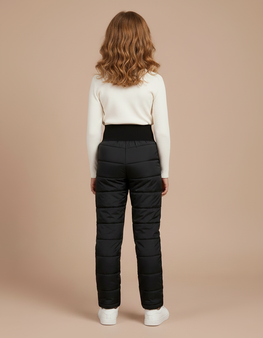 Pantalon De Ski Enfant Noir - Polyester - vue 2
