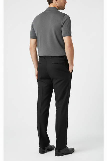 Pantalon Smoking Noir Homme - Polyester - vue 2