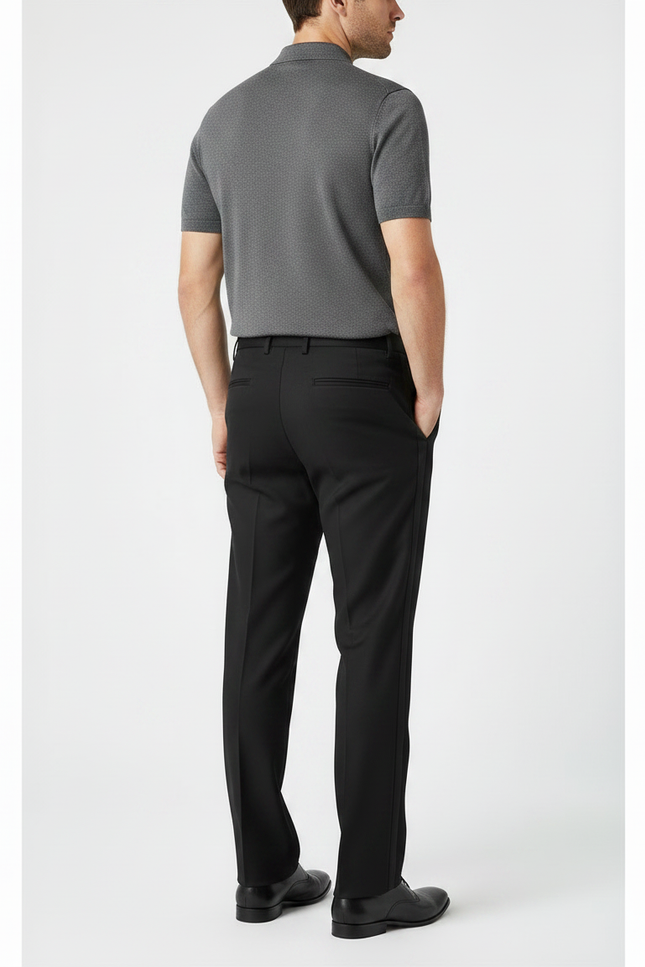 Pantalon Smoking Noir Homme - Polyester - vue 2