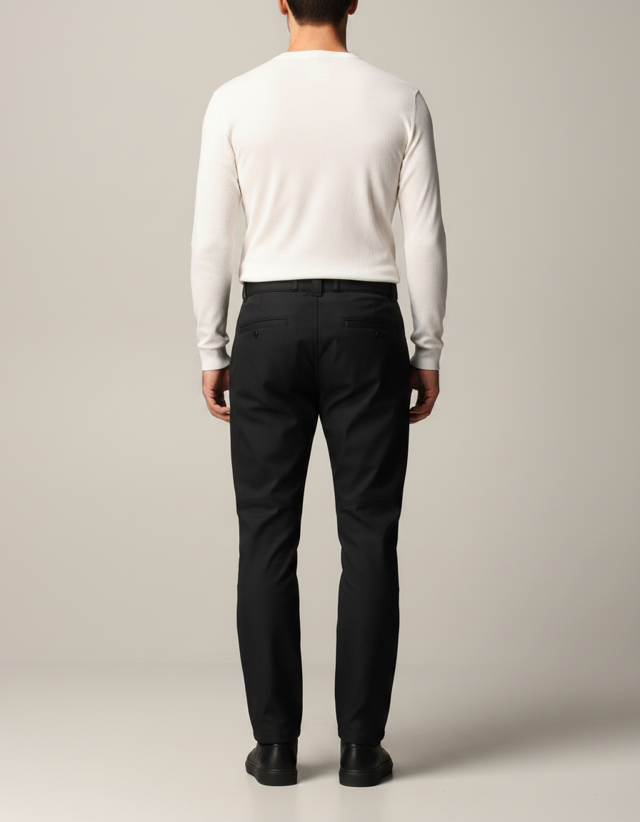 Pantalon Noir Homme Cargo Technique Urbain Moderne - Polyester - vue 2
