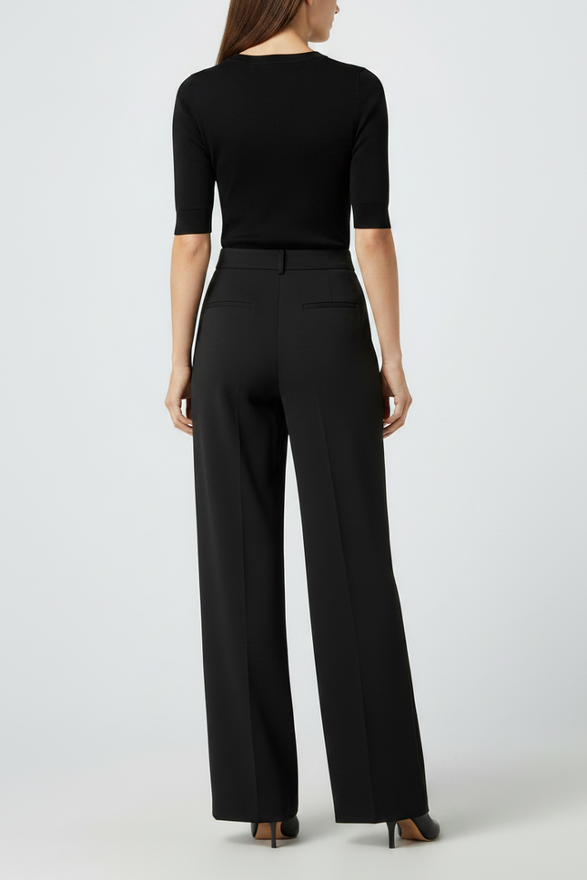 Pantalon De Tailleur Noir Femme - Polyester - vue 2