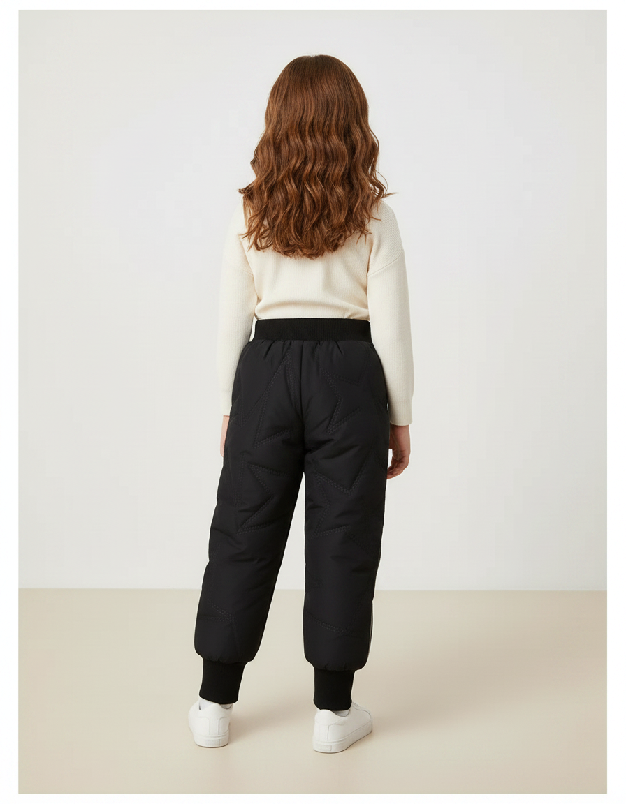 Pantalon Noir Ski - Polyester - vue 2