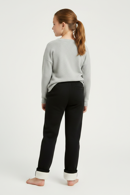 Pantalon Pyjama Noir - Molleton - vue 2