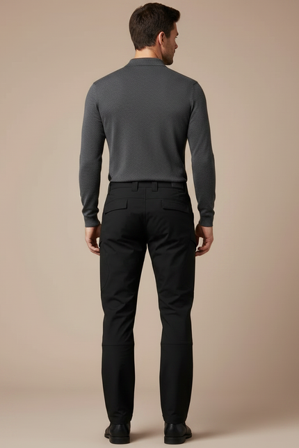 Pantalon Noir Cargo Homme Tactique Multi-Poches Extérieur - Toile - vue 2