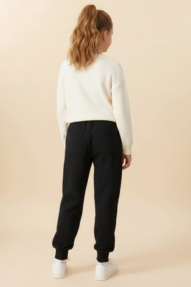 Pantalon Noir 1ab5 - Molleton - vue 2