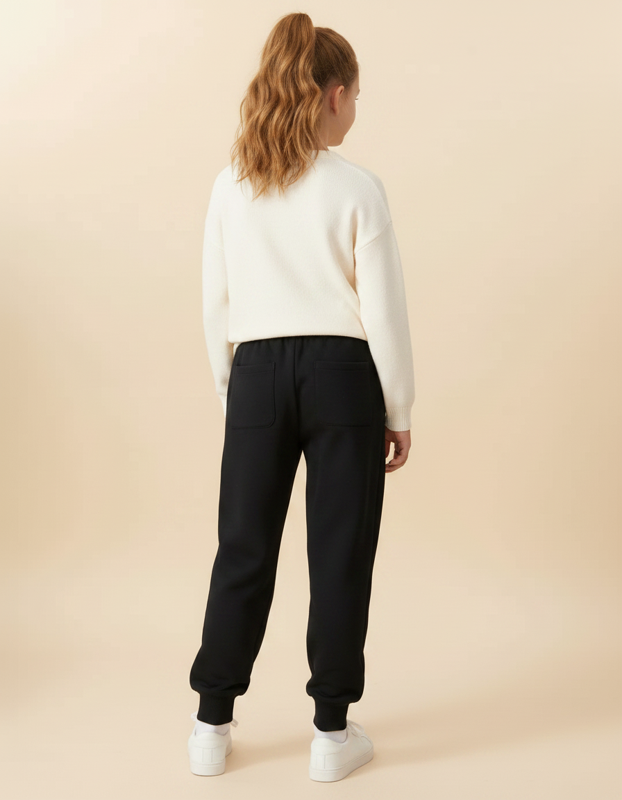 Pantalon Noir 1ab5 - Molleton - vue 2