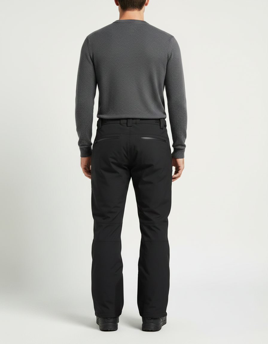 Pantalon Snowboard Noir - Polyester - vue 2