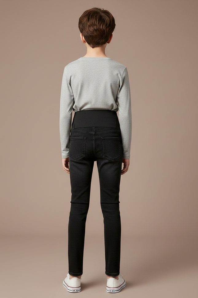 Pantalon Noir Jean Skinny Élastique Ajusté Confortable - vue 2